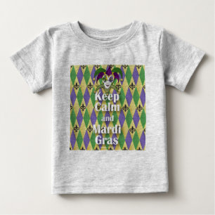 T-shirt Jester Mask Keep Calm e Mardi Gras