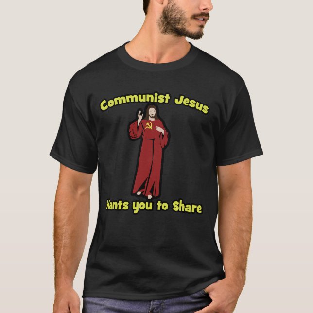 T-shirt Jesus comunista (Frente)