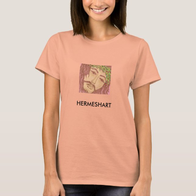 T-shirt Jesus digital, HERMESHART (Frente)