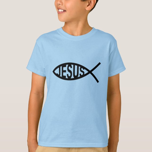 T-shirt Jesus duvidoso no preto (Frente)