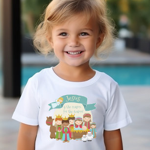 T-shirt "Jesus é a razão 4 cena da natividade da estaç