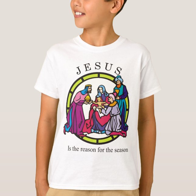 T-shirt Jesus é a razão para a estação (Frente)