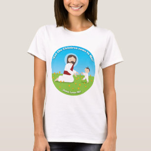 T-shirt Jesus e Criança