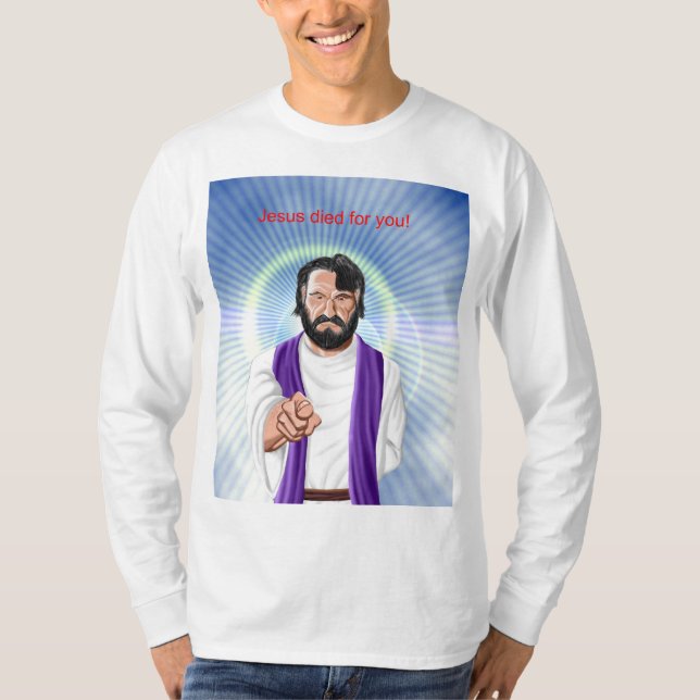 T-shirt Jesus morreu para você (Frente)