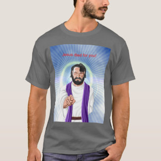 T-shirt "Jesus morreu para você" darkt-camisa
