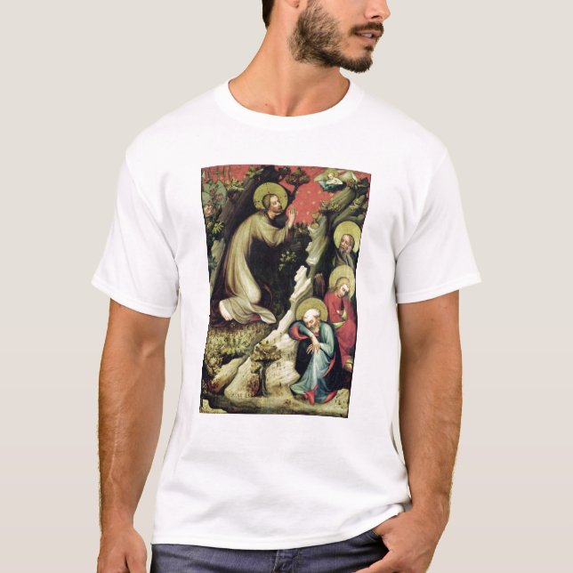 T-shirt Jesus no jardim de Gethsemane (Frente)