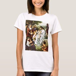T-shirt Jesus que abençoa as crianças