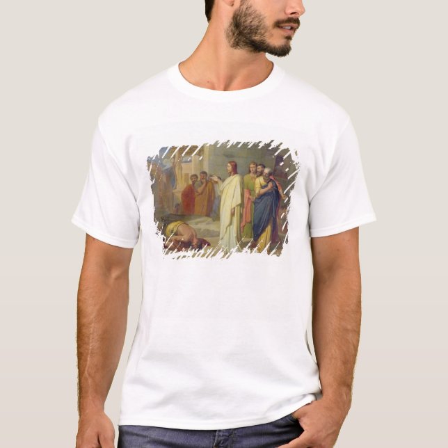 T-shirt Jesus que cura o Leper, 1864 (Frente)
