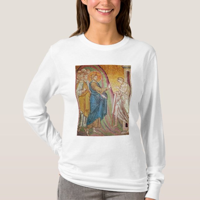 T-shirt Jesus que cura um leper (Frente)