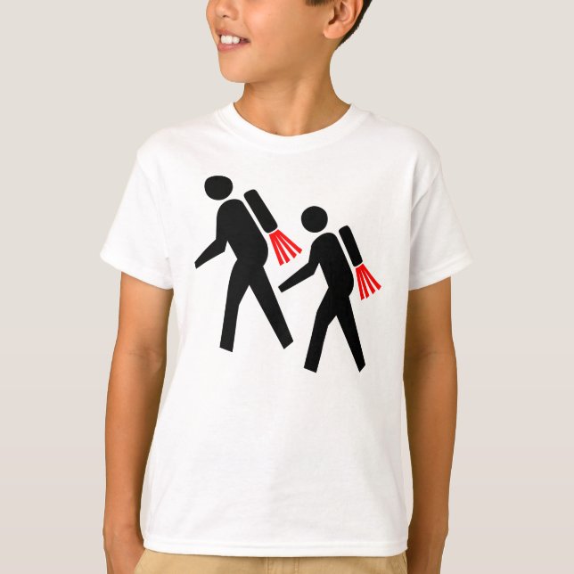 T-shirt Jet Pack Hikers do futuro (Frente)