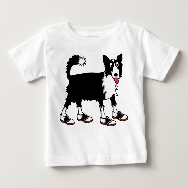 T-shirt Jett, o Bordo Collie (Frente)
