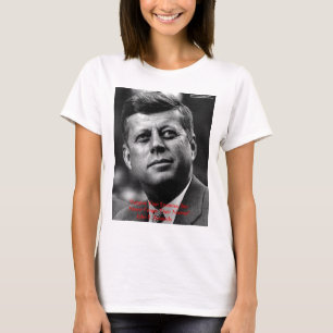 T-shirt JFK "Perdoe Não Esqueça" Ofertas e Cartão De Ci