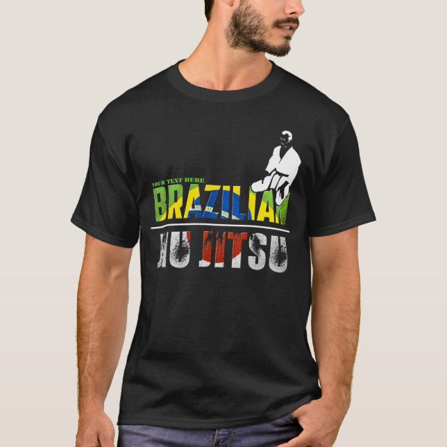 T-shirt Jiu-Jitsu brasileiro personalizável (Frente)
