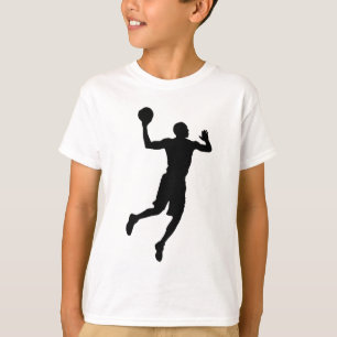 T-shirt Jogador de basquete de pop Art Silhouket