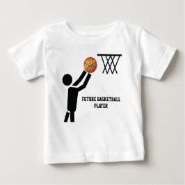 T-shirt Jogador de basquetebol do futuro com bola personal