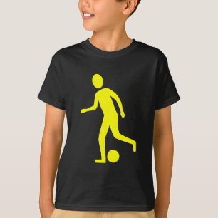 T-shirt Jogador de futebol - Amarelo