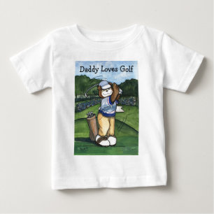 T-shirt Jogador de golfe masculino