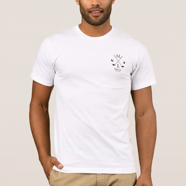 T-shirt Jogador de Golfe Personalizado (Frente)