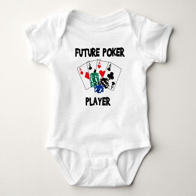 T-shirt Jogador de póquer futuro (Frente)