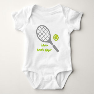 T-shirt Jogador de ténis, raquete de tênis e bola futuro