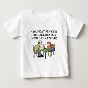 T-shirt jogador do jogo do cribbage
