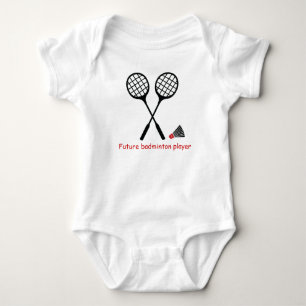 T-shirt Jogador, raquete & shuttlecock futuros do