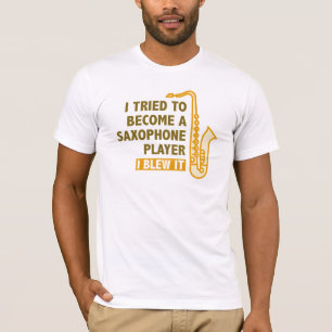 T-shirt Jogador saxofone