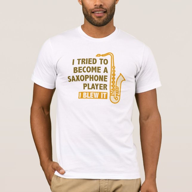 T-shirt Jogador saxofone (Frente)