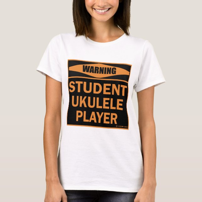 T-shirt Jogador Ukulele estudantil (Frente)