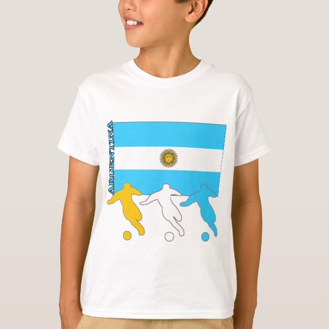 T-shirt Jogadores de futebol de Argentina (Frente)