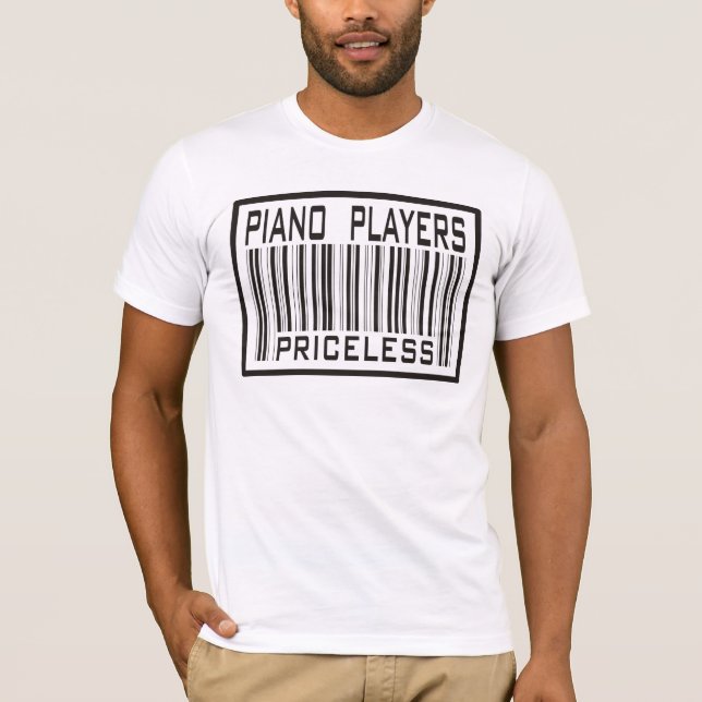 T-shirt Jogadores de piano impagáveis (Frente)