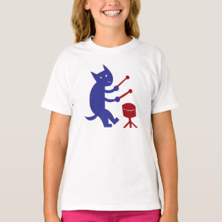 T-shirt Jogando um cilindro