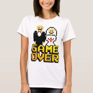 T-shirt Jogo sobre casamento (8 bits)