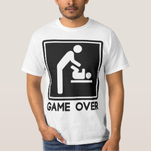 T-shirt Jogo sobre o bebê novo para o pai do pai