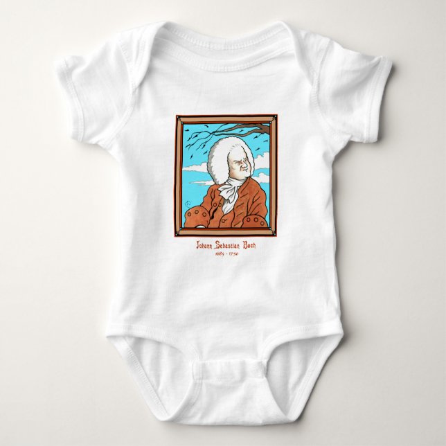 T-shirt Johann Sebastian Bach (Frente)