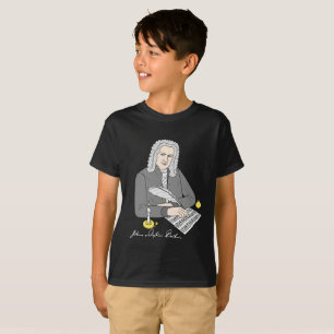 T-shirt Johann Sebastian Bach desenhado