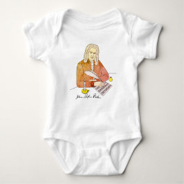 T-shirt Johann Sebastian Bach desenhado