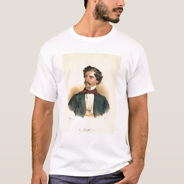 T-shirt Johann Strauss a pessoa idosa (Frente)