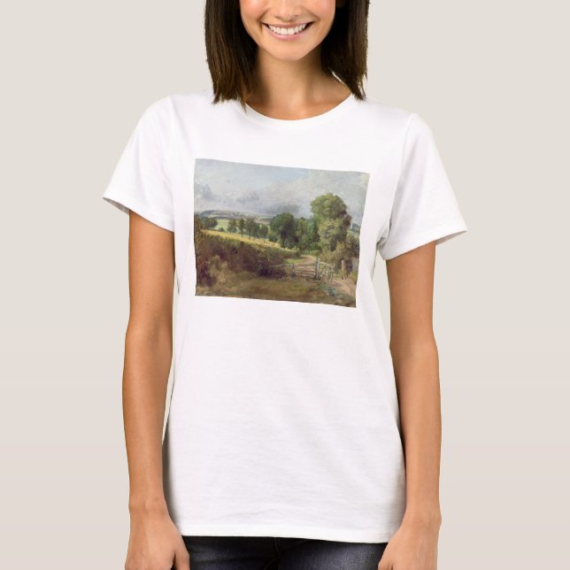 T-shirt John Constable | a entrada à pista do Fen (Frente)