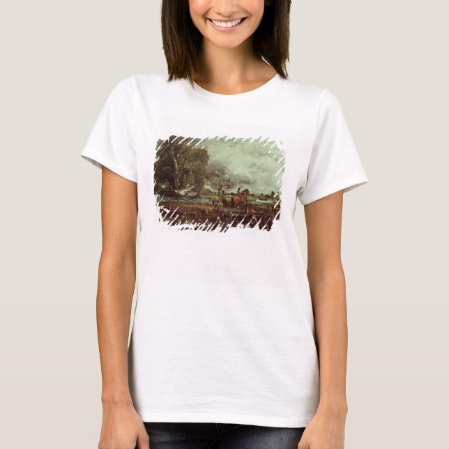 T-shirt John Constable | Cavalo salgado, c.1825 (óleo em (Frente)