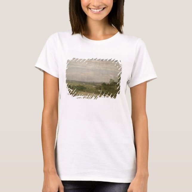 T-shirt John Constable | Manhã de Verão: Dedham de Langh (Frente)