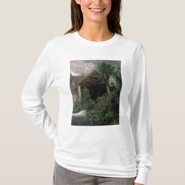 T-shirt John Constable | Watermill em Gillingham, Dorset (Frente)