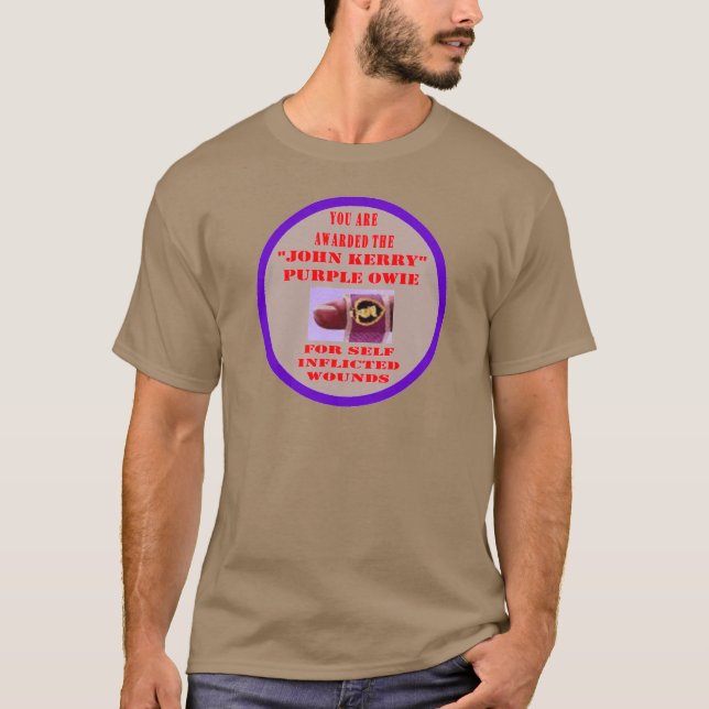 T-SHIRT JOHN KERRY PURPLE OWIE (Frente)