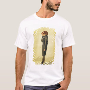 T-shirt John Ruskin (1819-1900), caricatura por Cecioni