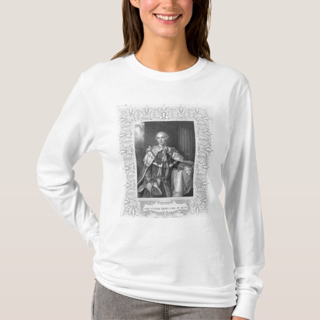 T-shirt John Stuart, terceiro conde do Bute, gravado (Frente)