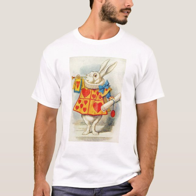 T-shirt John Tenniel | Coelho Branco (Frente)