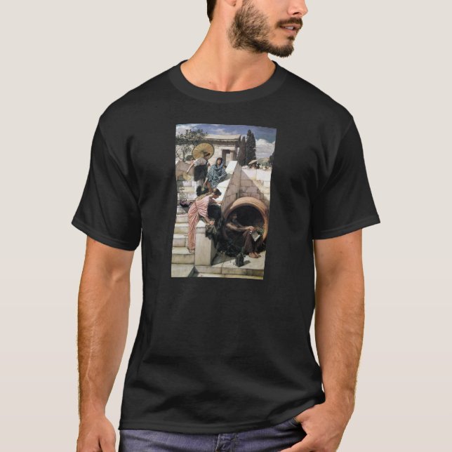 T-shirt John William Waterhouse - Diogenes (Frente)