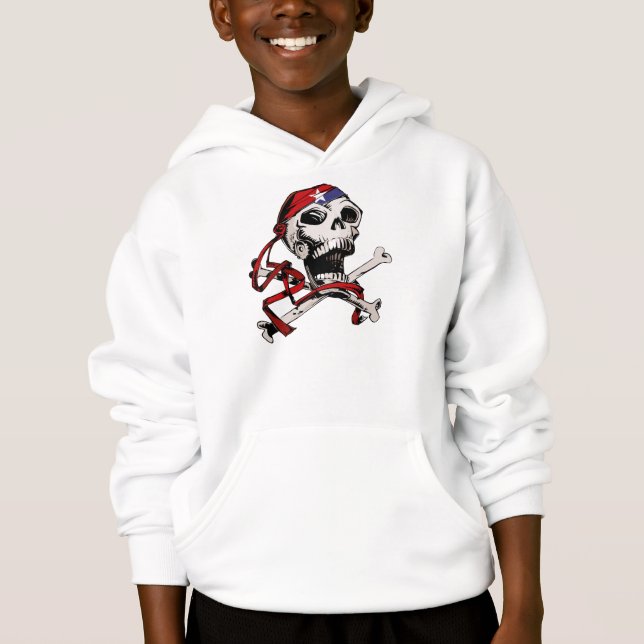 T-shirt Jolly Roger Skull e Crossbones (Frente)