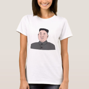 T-shirt Jong-un de riso de Kim