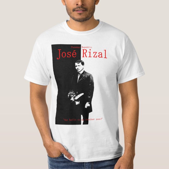 T-shirt Jose Rizal, herói nacional filipino (Frente)